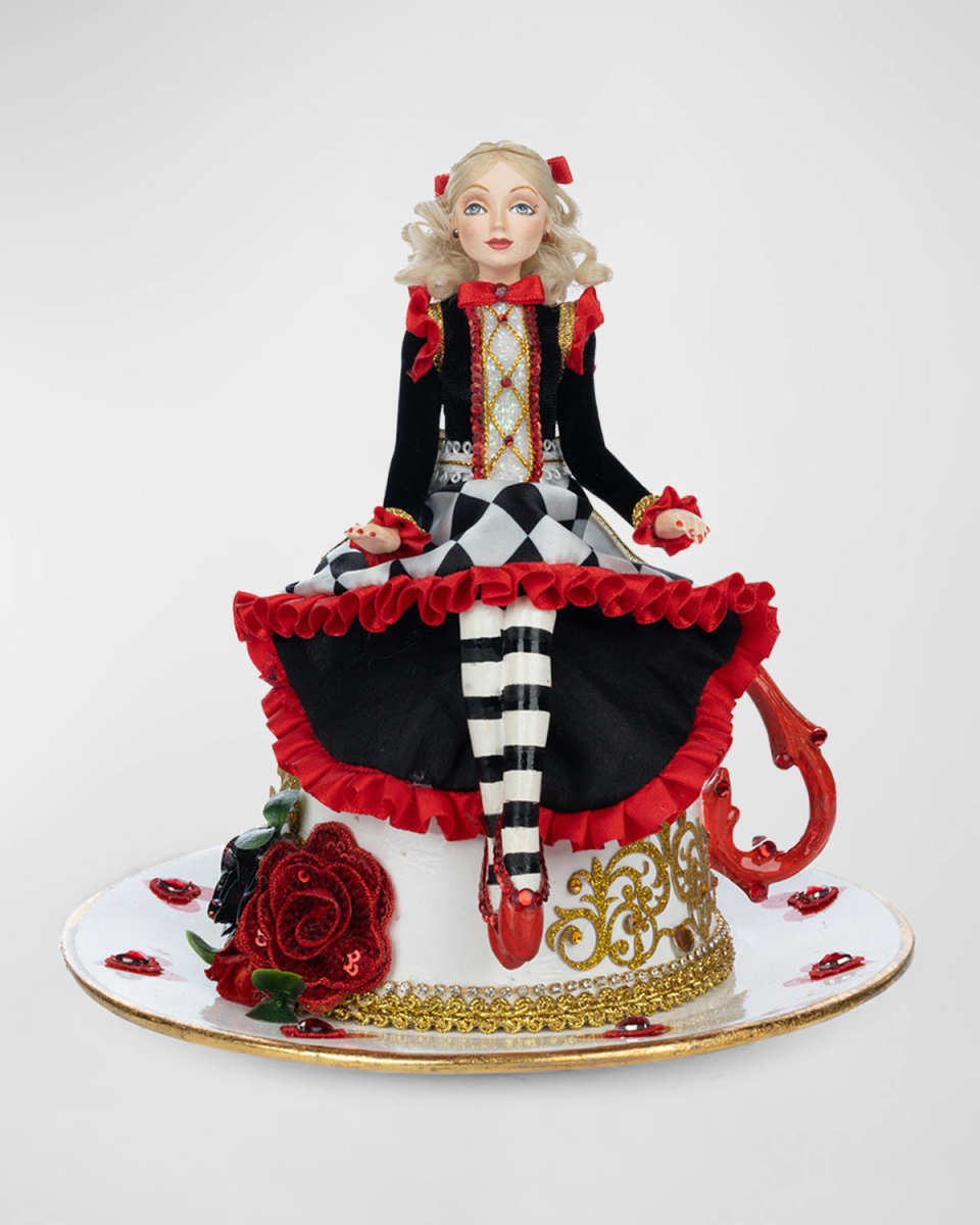 Alice on Teacup - Red